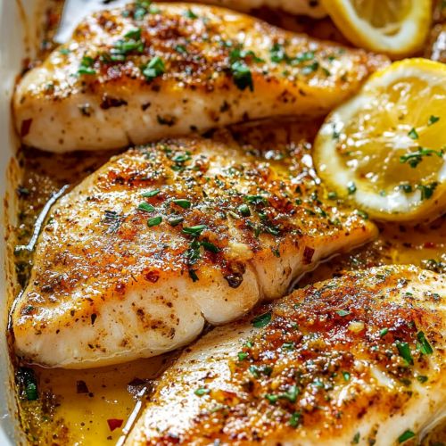 Best Garlic Butter Oven Baked Tilapia Recipe 001